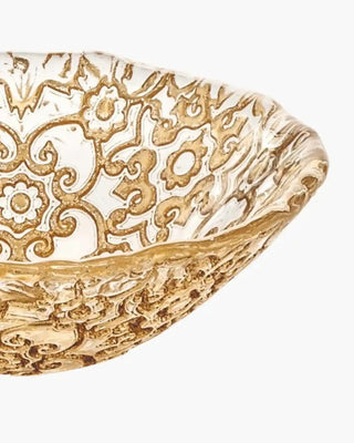 Ivv Arabesque glass bowl with gold leaf decoration - Buy now on ShopDecor - Discover the best products by IVV design