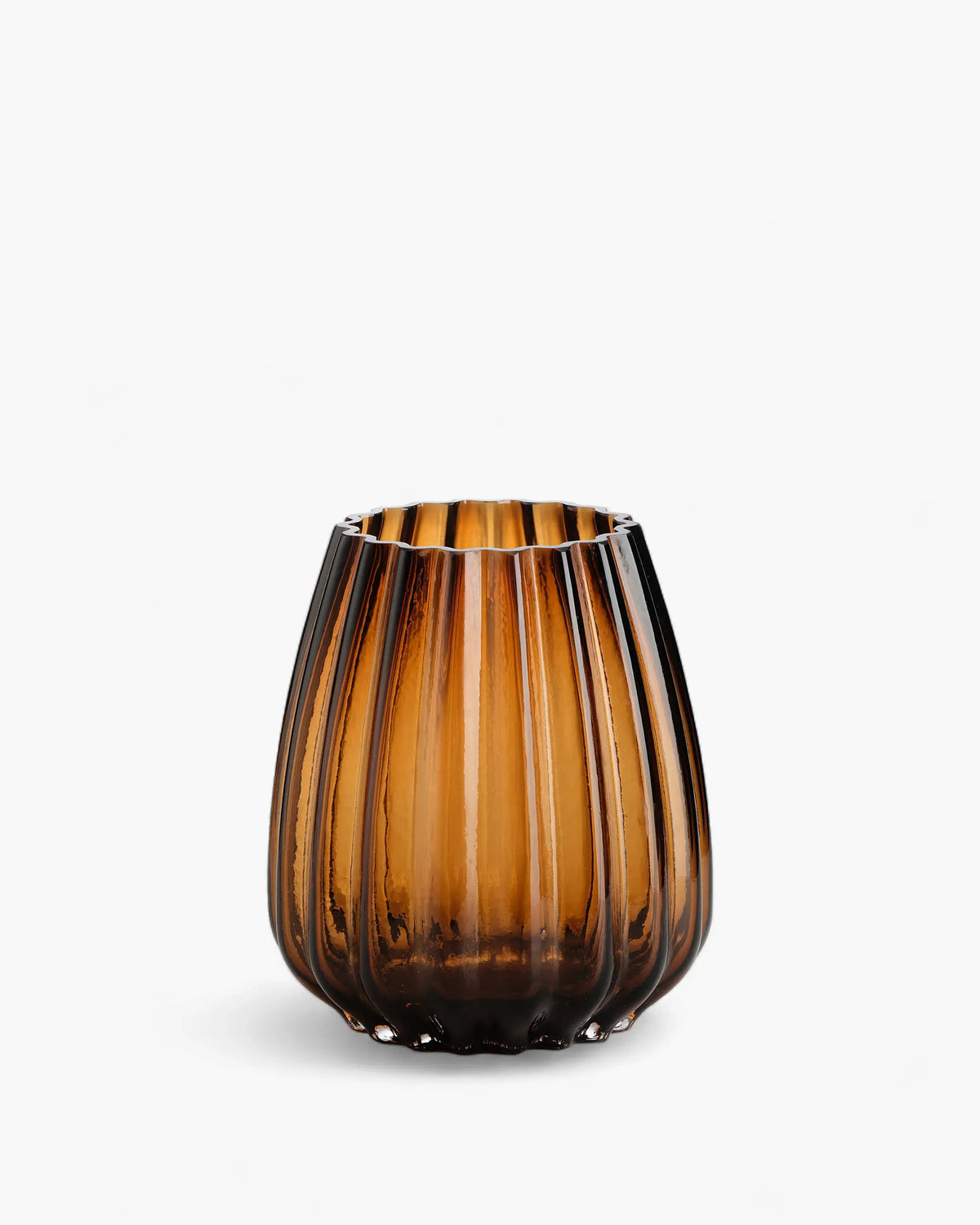 IVV Italy Bombay ボルドー色 花瓶 ivv-oyster-vase-h20.5cm-amber-