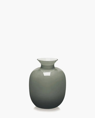 Ivv Rialto glass vase with milk white interior Grey h 18.5 cm - Buy now on ShopDecor - Discover the best products by IVV design