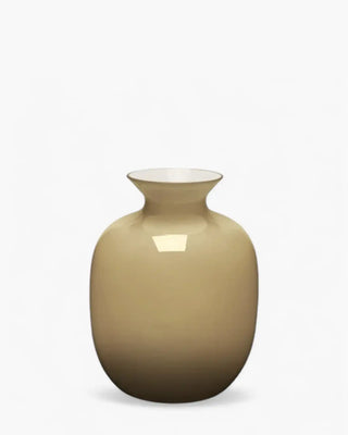 Ivv Rialto glass vase with milk white interior Tobacco h 30 cm - Buy now on ShopDecor - Discover the best products by IVV design