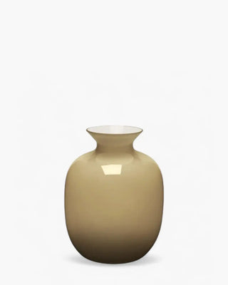 Ivv Rialto glass vase with milk white interior Tobacco h 24 cm - Buy now on ShopDecor - Discover the best products by IVV design