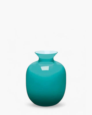 Ivv Rialto glass vase with milk white interior Sky Blue h 24 cm - Buy now on ShopDecor - Discover the best products by IVV design