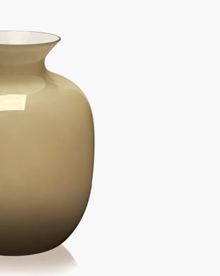 Ivv Rialto glass vase with milk white interior