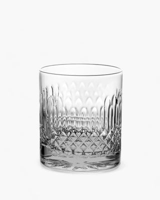 Ivv Shake & Stir set 4 glass tumblers diamond pattern