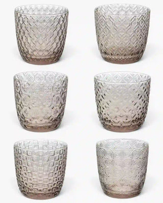 Ivv Sixties set 6 glass tumblers Dove grey - Buy now on ShopDecor - Discover the best products by IVV design