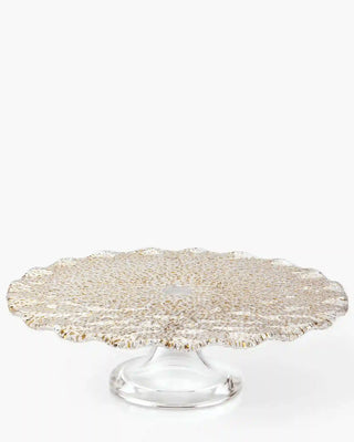 Ivv Special scalopped glass cake stand Gold - Buy now on ShopDecor - Discover the best products by IVV design