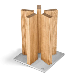 Kai Shun Stonehenge magnetic knife block Kai Oak/Stainless steel 10 knives - Buy now on ShopDecor - Discover the best products by KAI design