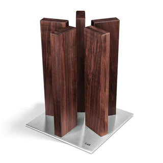 Kai Shun Stonehenge magnetic knife block Kai Walnut/Stainless steel 10 knives - Buy now on ShopDecor - Discover the best products by KAI design