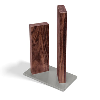 Kai Shun Stonehenge magnetic knife block Kai Walnut/Stainless steel 4 knives - Buy now on ShopDecor - Discover the best products by KAI design