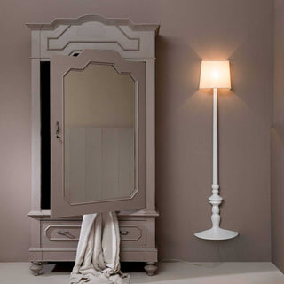 Karman Alì e Babà floor lamp H6025 white linen 110 Volt - Buy now on ShopDecor - Discover the best products by KARMAN design