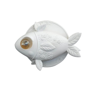 Karman Aprile wall lamp matt white fish in ceramic 110 Volt - Buy now on ShopDecor - Discover the best products by KARMAN design