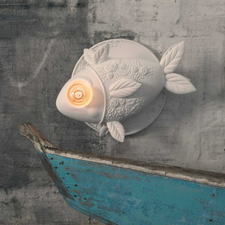 Karman Aprile wall lamp matt white fish in ceramic 110 Volt - Buy now on ShopDecor - Discover the best products by KARMAN design