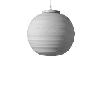 Karman Braille suspension lamp diam. 15.75 inch white frosted glass 110 Volt - Buy now on ShopDecor - Discover the best products by KARMAN design