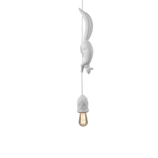 Karman Sherwood e Robin suspension lamp with squirrel matt white 110 Volt - Buy now on ShopDecor - Discover the best products by KARMAN design