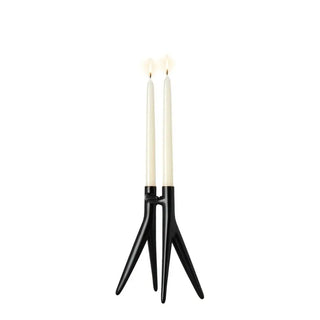 Kartell Abbracciaio candlestick in aluminum Black 09 - Buy now on ShopDecor - Discover the best products by KARTELL design