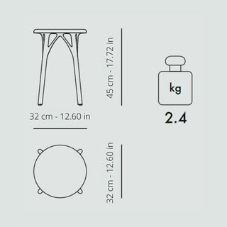 Kartell A.I. stool Light in technopolymer for indoor/outdoor use - Buy now on ShopDecor - Discover the best products by KARTELL design