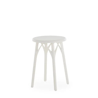 Kartell A.I. stool Light in technopolymer for indoor/outdoor use White BI h 45 cm - Buy now on ShopDecor - Discover the best products by KARTELL design