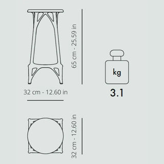 Kartell A.I. stool Light in technopolymer for indoor/outdoor use - Buy now on ShopDecor - Discover the best products by KARTELL design