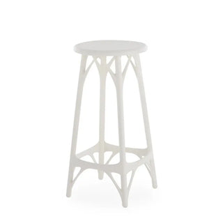 Kartell A.I. stool Light in technopolymer for indoor/outdoor use White BI h 65 cm - Buy now on ShopDecor - Discover the best products by KARTELL design