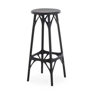 Kartell A.I. stool Light in technopolymer for indoor/outdoor use Black NE h 75 cm - Buy now on ShopDecor - Discover the best products by KARTELL design