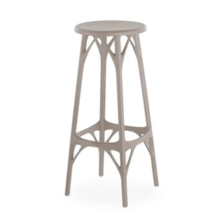 Kartell A.I. stool Light in technopolymer for indoor/outdoor use Grey GR h 75 cm - Buy now on ShopDecor - Discover the best products by KARTELL design