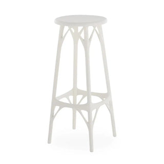 Kartell A.I. stool Light in technopolymer for indoor/outdoor use White BI h 75 cm - Buy now on ShopDecor - Discover the best products by KARTELL design