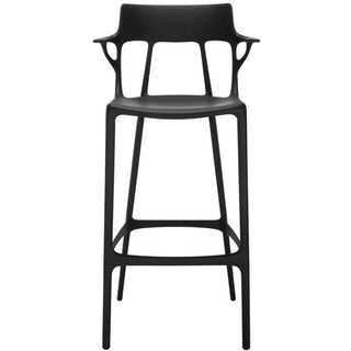 Kartell A.I. stool in technopolymer for indoor/outdoor use Black NE h 75 cm - Buy now on ShopDecor - Discover the best products by KARTELL design