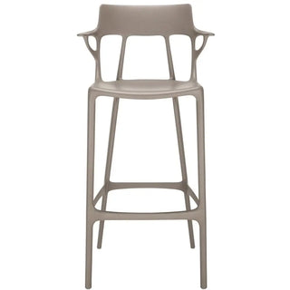 Kartell A.I. stool in technopolymer for indoor/outdoor use Grey GR h 75 cm - Buy now on ShopDecor - Discover the best products by KARTELL design