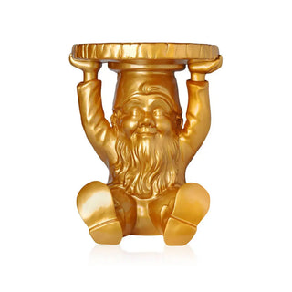 Kartell Attila painted gnome stool in technopolymer Gold 95 - Buy now on ShopDecor - Discover the best products by KARTELL design