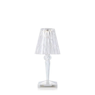 Kartell Battery portable table lamp outdoor in PMMA Crystal B4 - Buy now on ShopDecor - Discover the best products by KARTELL design