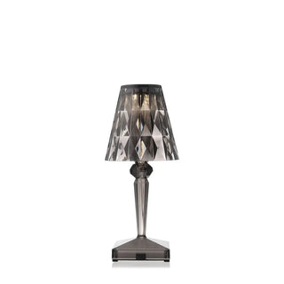 Kartell Battery portable table lamp outdoor in PMMA Smoke grey FU - Buy now on ShopDecor - Discover the best products by KARTELL design