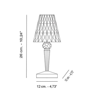 Kartell Battery portable table lamp outdoor in PMMA - Buy now on ShopDecor - Discover the best products by KARTELL design