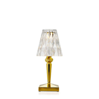 Kartell Battery portable table lamp outdoor in PMMA Gold GG - Buy now on ShopDecor - Discover the best products by KARTELL design
