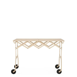 Kartell Battista folding trolley in polyurethane with steel structure