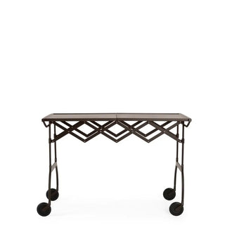 Kartell Battista folding trolley in polyurethane with steel structure