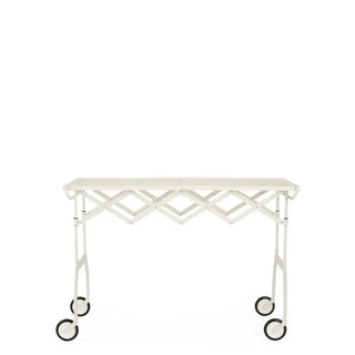 Kartell Battista folding trolley in polyurethane with steel structure