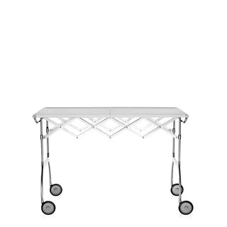 Kartell Battista folding trolley in polyurethane with steel structure