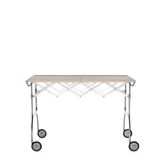 Kartell Battista folding trolley in polyurethane with steel structure