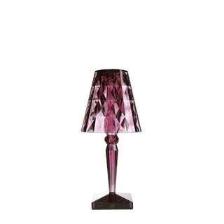 Kartell Big Battery table lamp with on/off switch in PMMA Plum PR - Buy now on ShopDecor - Discover the best products by KARTELL design