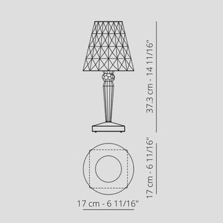 Kartell Big Battery table lamp with on/off switch in PMMA - Buy now on ShopDecor - Discover the best products by KARTELL design