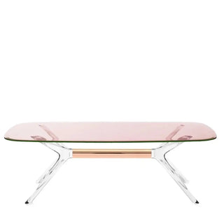 Kartell Blast rectangular side table Crystal Bronze & Pink G2 - Buy now on ShopDecor - Discover the best products by KARTELL design