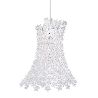 Kartell Bloom suspension lamp in technopolymer h. 70 cm. White 03 - Buy now on ShopDecor - Discover the best products by KARTELL design