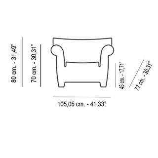 Kartell Bubble Club armchair in polyethylene - Buy now on ShopDecor - Discover the best products by KARTELL design