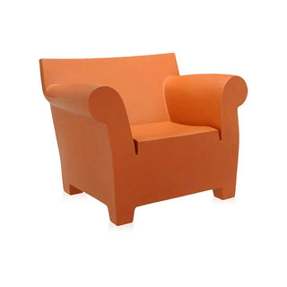 Kartell Bubble Club armchair in polyethylene Earth red 64 - Buy now on ShopDecor - Discover the best products by KARTELL design