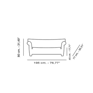 Kartell Bubble Club sofa in polyethylene