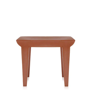 Kartell Bubble Club side table in polyethylene Earth red 64 - Buy now on ShopDecor - Discover the best products by KARTELL design