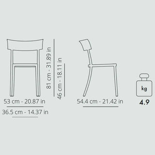 Kartell Catwalk Mat chair in technopolymer for indoor/outdoor use - Buy now on ShopDecor - Discover the best products by KARTELL design
