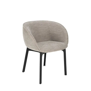 Kartell Charla armchair in fabric and black structure Antibes 1 Beige - Buy now on ShopDecor - Discover the best products by KARTELL design