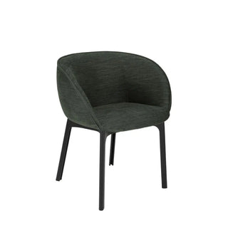 Kartell Charla armchair in fabric and black structure Antibes 4 Green - Buy now on ShopDecor - Discover the best products by KARTELL design