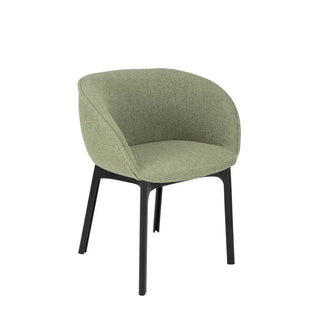 Kartell Charla armchair in fabric and black structure Orsetto 2 Green - Buy now on ShopDecor - Discover the best products by KARTELL design
